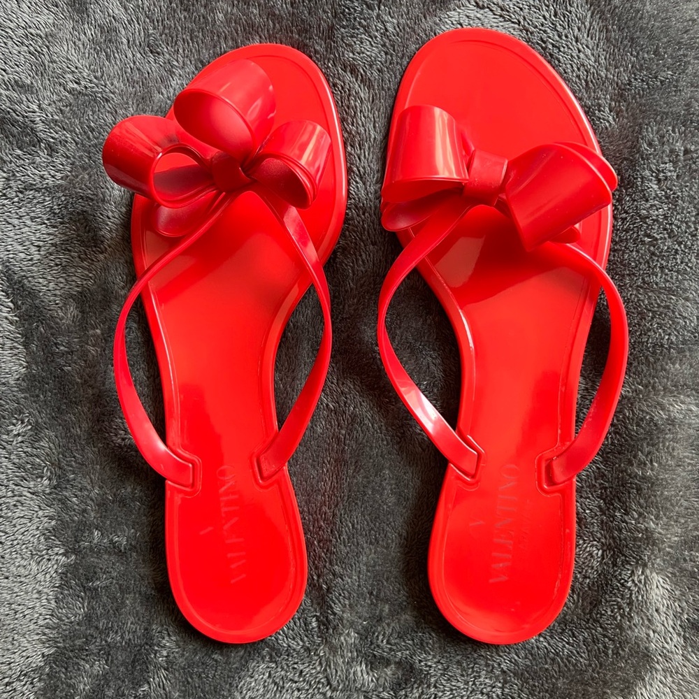 Valentino Red Bow Sandals